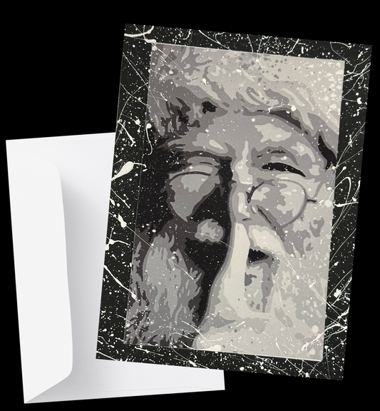 Santa Embellished Greeting Card