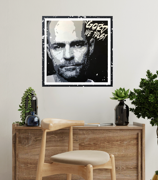 In Gord We Trust - Framed Limited EditionPrint (20 x 20 inches)